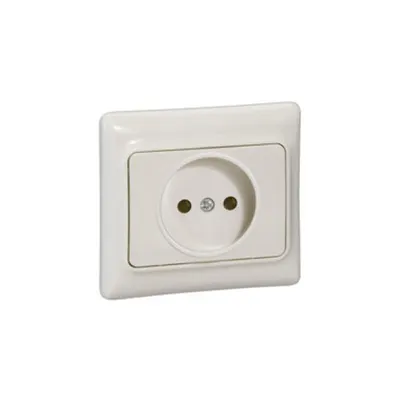 2P priza Kaptika - flush mounting - 16 A 250 V~ - ivory