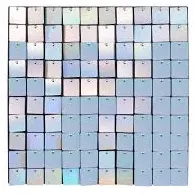 Panou decorativ model patrat cu paiete ALB CAMELEON 30 x 30 cm