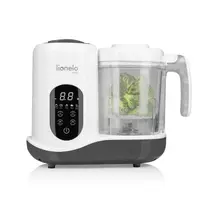 Aparat de gatit, Lionelo, BabyMenu, 5 in 1, Cu gatire la abur, dezghetare, amestecare, incalzire, sterilizare, Cu recipient din tritan, Alb