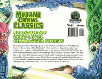 Аксесоар за ролева игра Mutant Crawl Classics RPG: 0-Level Scratch Off Character Sheets