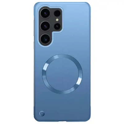 Husa Frosted Ultra-Slim MagSafe pentru Samsung Galaxy S25 Ultra, Tip Capac, Protectie antisoc, Albastru Engros