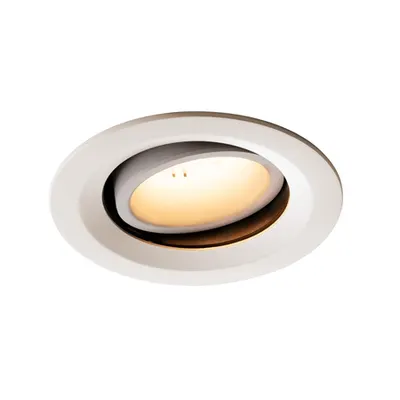 Spot incastrat, NUMINOS MOVE M Ceiling lights, white Indoor LED recessed ceiling light white/white 3000K 20° rotating and pivoting