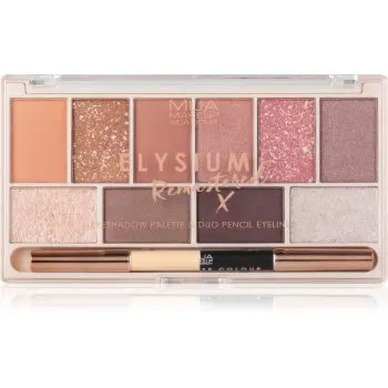 MUA Makeup Academy Elysium Remastered Paleta ochi umbre cu 10 nuante duo