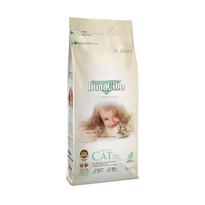 BonaCibo Adult LambRice, hrana uscata pentru pisici,15 kg