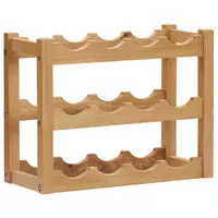 Gossi suport 12 sticle de vin, 47 x 21 x 36, lemn masiv de stejar