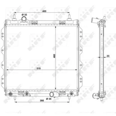 Radiator, racire motor NRF 53337