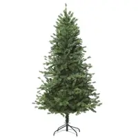 210cm Brad de Craciun, Pin artificial cu ramuri 934 baza pliabila si detasabila, Decoratiune de Craciun HOMCOM | Aosom Romania