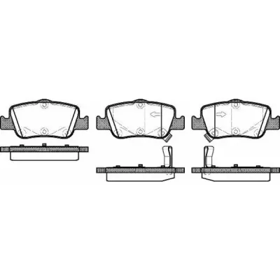 Set placute frana, frana disc REMSA 1356.02