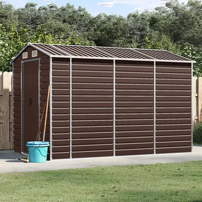 Gossi sopron de gradina, maro, 191x300x198 cm, otel galvanizat