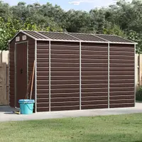 Gossi sopron de gradina, maro, 191x300x198 cm, otel galvanizat