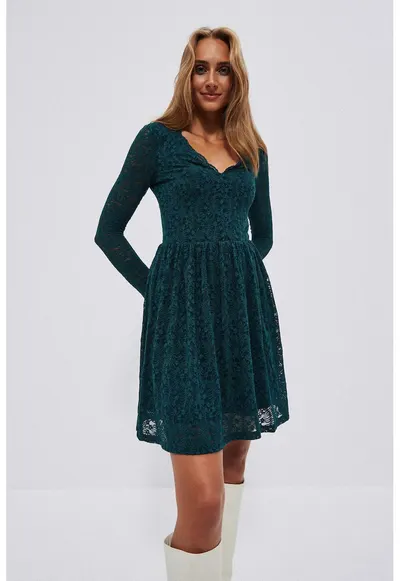 Rochie din dantela - Verde
