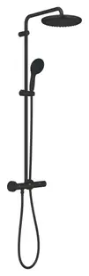 Sistem de dus Grohe Vitalio 250, aparent, 250 mm, termostat, 1 functie, mat, negru, 266772431