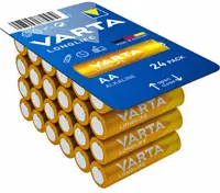 Baterii alcaline VARTA - Longlife, AA, 24 buc.
