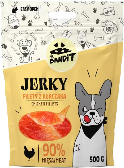 Mr. Bandit Jerky, Pui, 500 g
