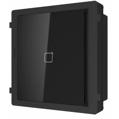 Modul cititor de card Mifare pentru videointerfon modular Hikvision DS-KD-M; deschidere usi cu card acces Mifare 13.56 MHz