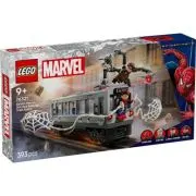 LEGO Marvel Super Heroes. Lupta de pe acoperisul trenului dintre Omul-Paianjen si Doc Ock 76321, 393 piese