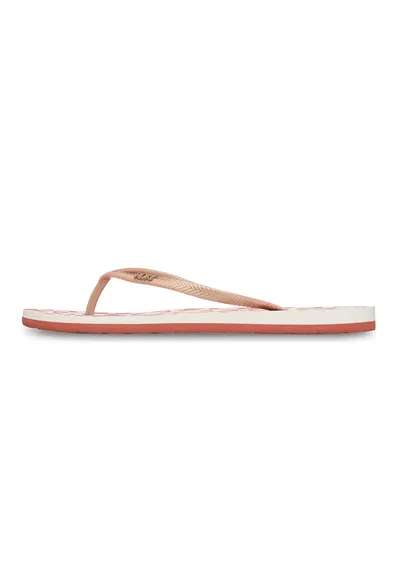 Papuci flip-flop cu model pe talpa Mauricia - Bej