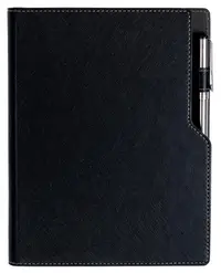 Agenda din piele cu spirala Alicante A5 - Neagra