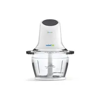 Tocator nobeLTek, 300 W, capacitate 1 litru, 4 lame durabile, buton pornire/oprire, vibratii reduse, zgomot redus, Alb