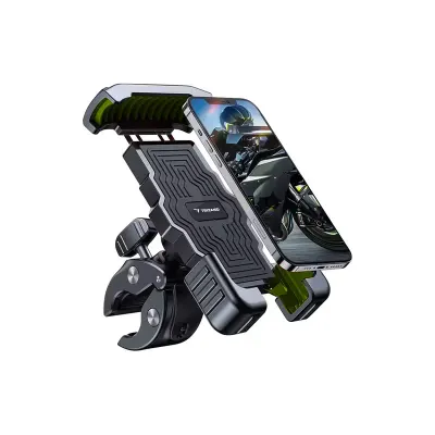 Suport telefon pentru bicicleta sau motocicleta, ghidon cu diametrul de 0.7-1.5 inch, anti-soc, negru