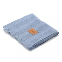 Paturica de bambus pentru copii 90x80 cm La Millou Light Denim