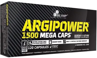 Argipower Mega Caps, 1500 mg, 120 capsule, Olimp