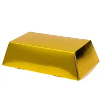 Cutie cadou carton imitație lingou (set 24 buc)