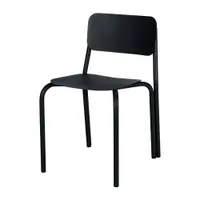 Scaun de grădină negru din metal Kei – noo.ma