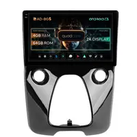 Navigatie 2K Toyota AYGO (2014-2022), Android, S-Quadcore 4GB RAM + 64GB ROM, 10.36 Inch - AD-BGS90042K+AD-BGRKIT088