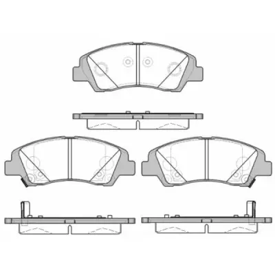 Set placute frana, frana disc REMSA 1583.02