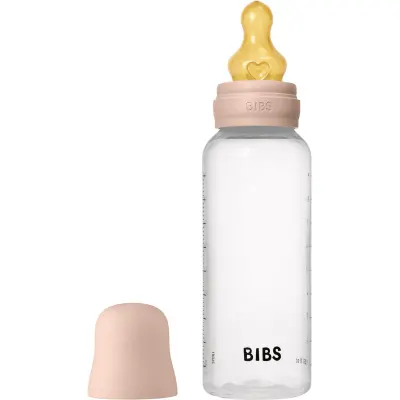 BIBS Anti-Colic Baby Bottle Latex biberon anticolici cu tetină din cauciuc Blush 1 buc