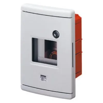 Watertight Flush-Mounting Enclosure For Emercengy - 4 Module - Guida En50022 - Grey Ral 7035