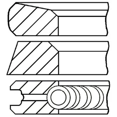 Set segmenti piston GOETZE ENGINE 08-123700-00