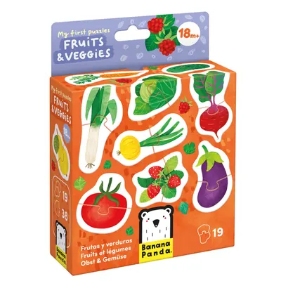 Primul meu puzzle, Banana Panda, Fructe si Legume, 38 piese