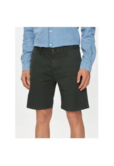 Pantaloni scurti barbati - 303612474 - Bumbac - Verde - Verde