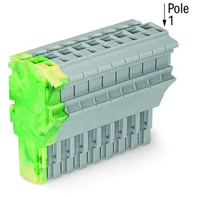 1-conductor female plug; 2.5 mm²; 11-pole; 2,50 mm²; green-yellow, gray