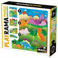 Puzzle educațional pentru copii Headu - Dinozauri