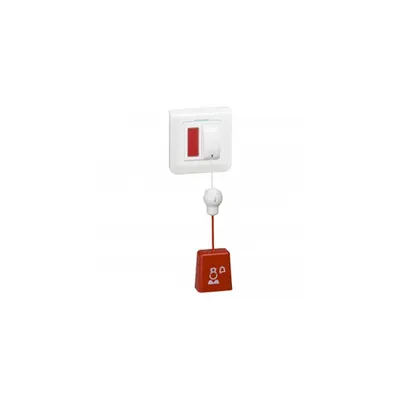 Bathroom call unit cu pull cord NC/NO Mosaic - supplied cu plate