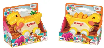 Jucărie pentru copii RS Toys - Mini dinozaur pe roți, sortiment