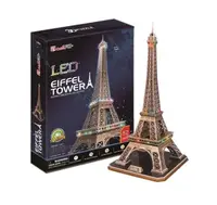 Puzzle 3D cu leduri Cubic Fun 84 piese Turnul Eiffel