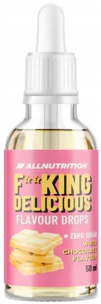 Fitking Delicious Flavour Drops, ciocolată albă, 50 ml, AllNutrition