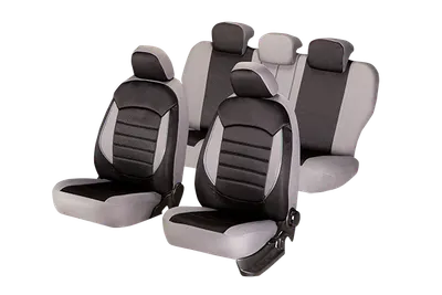 Set Huse Scaun Urban Negru - Gri