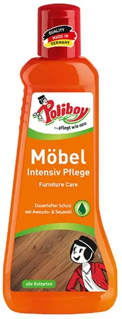 Detergent pentru mobilier Poliboy - Intensiv, pentru lemn, 200 ml
