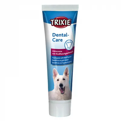 Pasta de dinti pentru caini cu aroma de vita Trixie 100 gr