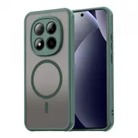 Husa MagSafe pentru Xiaomi Redmi Note 15 Pro 5G, Techsuit, HaloFrost II, Verde