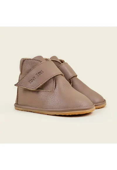 Ghete Barefoot din piele naturala - Broof - Maro - Maro
