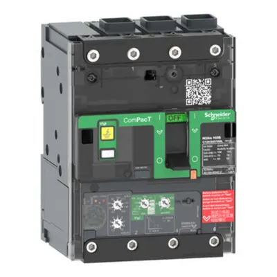 Intreruptor CompPacT NSXm E (16 kA la 415 VCA), 3P 3d, 100A, unitate de declansare Micrologic 4.1, conectori EverLink
