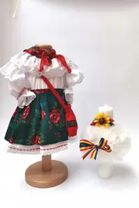 Set Botez Traditional - Adeline - 2 piese costumas si lumanare