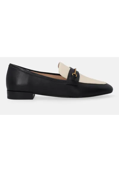 Pantofi loafer din piele aplicatie metalica