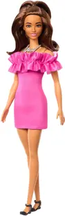 Păpușă Barbie Fashionistas 217 - Cu o rochie roz